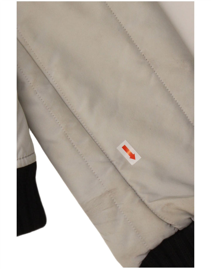 REFRIGIWEAR Chaqueta bomber con capucha para mujer UK 14 Mediana Poliamida blanca