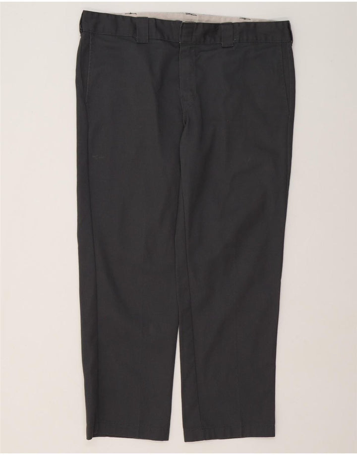 Dickies Pantalón chino recto y delgado para hombre W38 L30 Poliéster gris