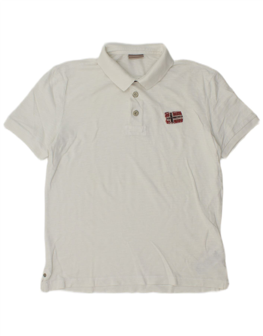 NAPAPIJRI Polo Geographic para Hombre Small White Cotton