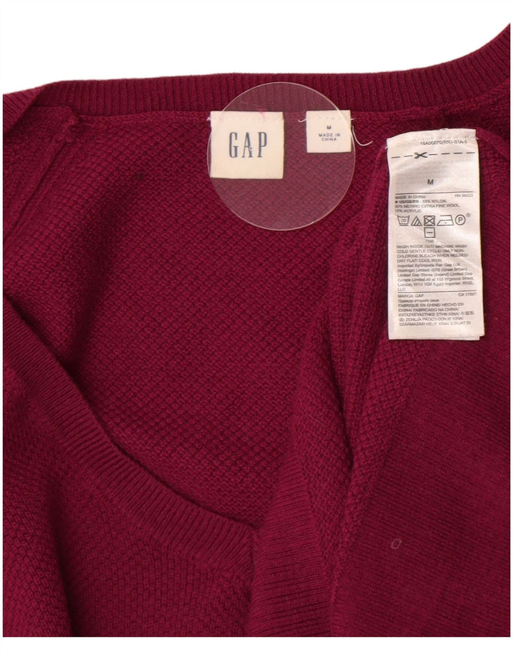 Gap Jersey con Cuello en V para Mujer UK 44 Medium Nylon Púrpura