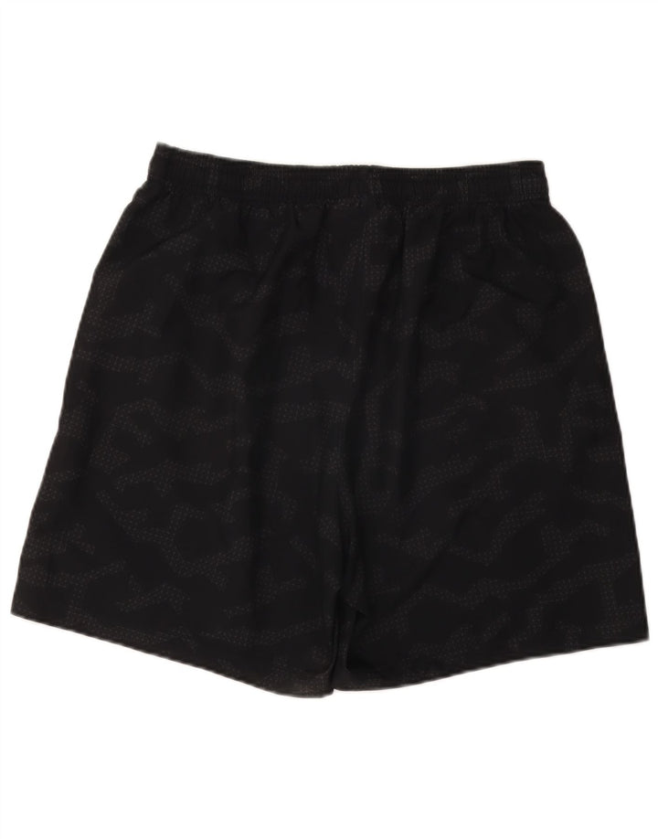 UNDER ARMOUR Pantalones cortos deportivos para hombre grande negro geométrico