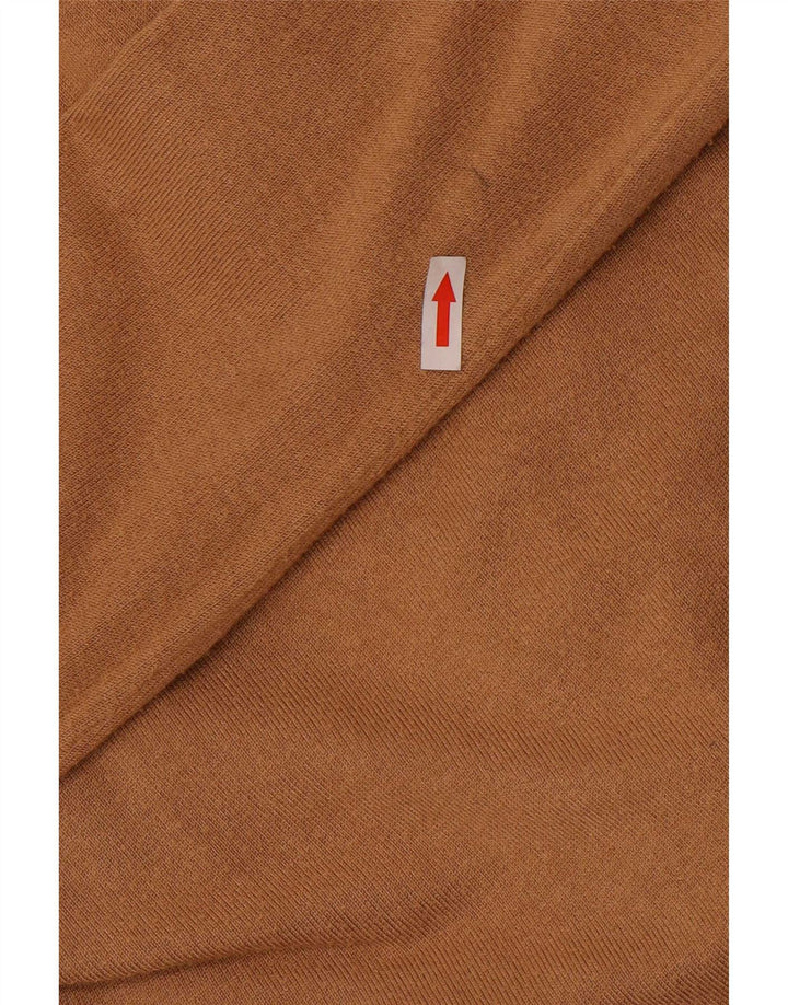 Zara Mujer Cárdigan Suéter UK 42 Viscosa Beige Medio