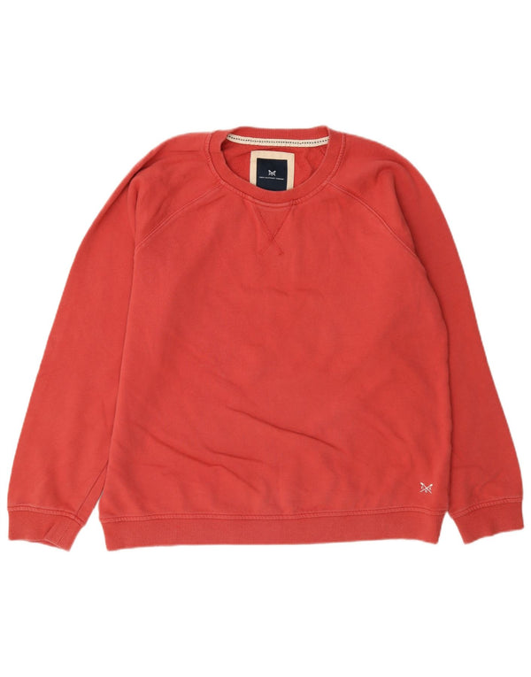 Crew Clothing Sudadera para mujer Jumper UK 14 Grande Algodón rojo