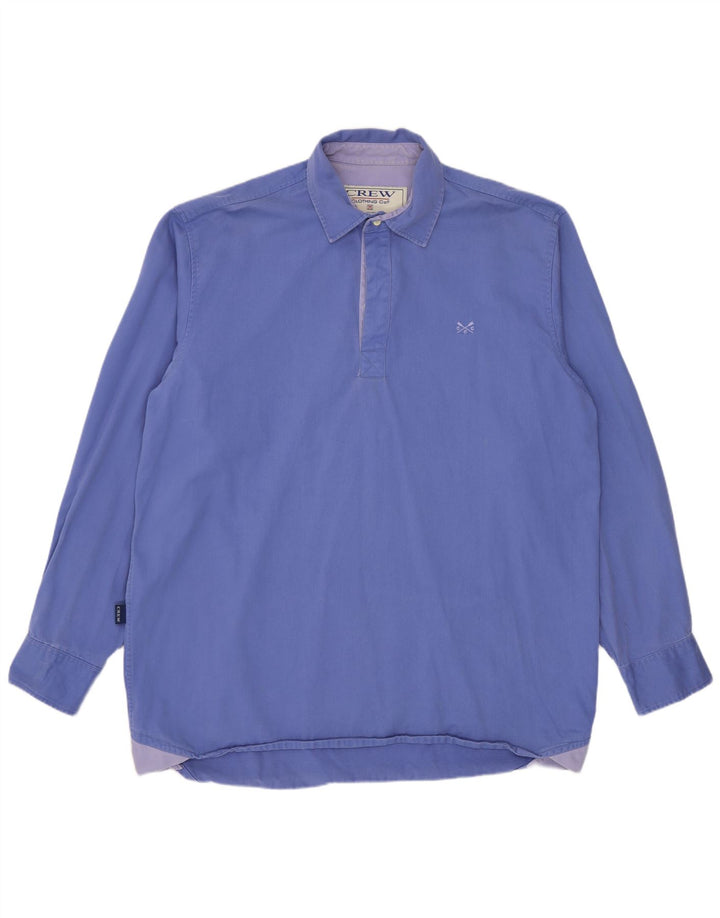 Crew Clothing Camisa tipo jersey para hombre Algodón azul medio