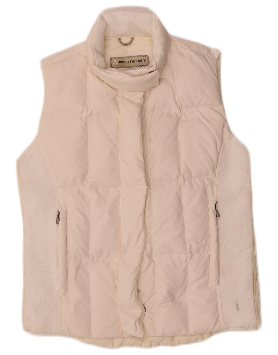 PEUTEREY Chaleco acolchado para mujer EU 42 Large White Nylon