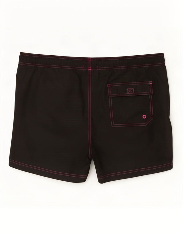 Calvin Klein Shorts de baño gráficos para Mujer UK 40 XL Negro