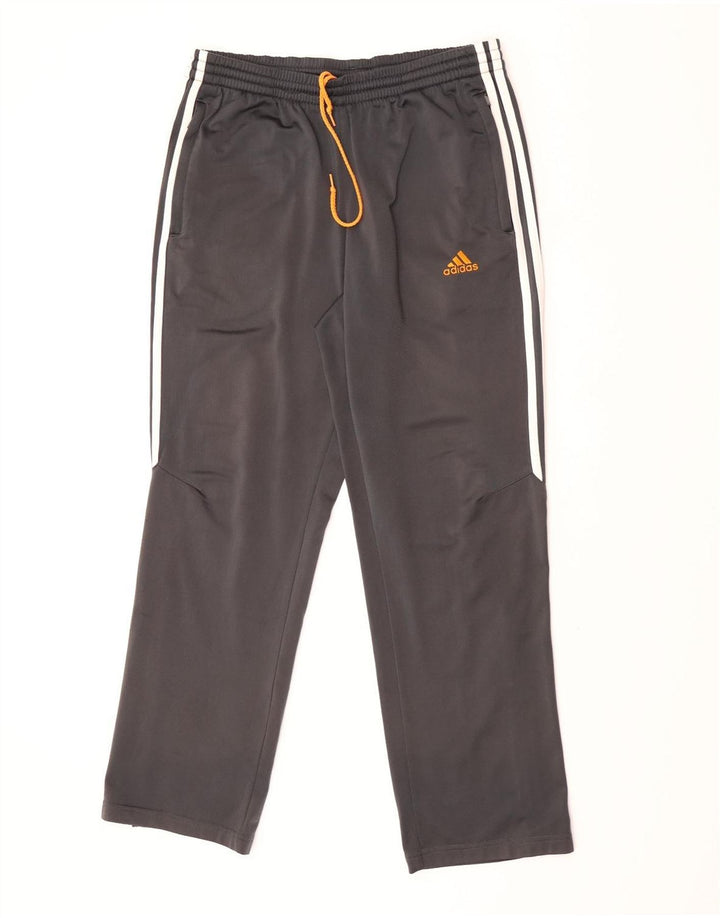 Adidas Pantalones de chándal para hombre ES 38/40 Gris medio Poliéster