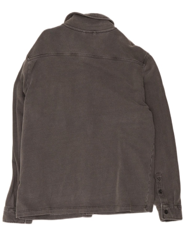 Camisa Marks & Spencer para hombre grande de algodón gris