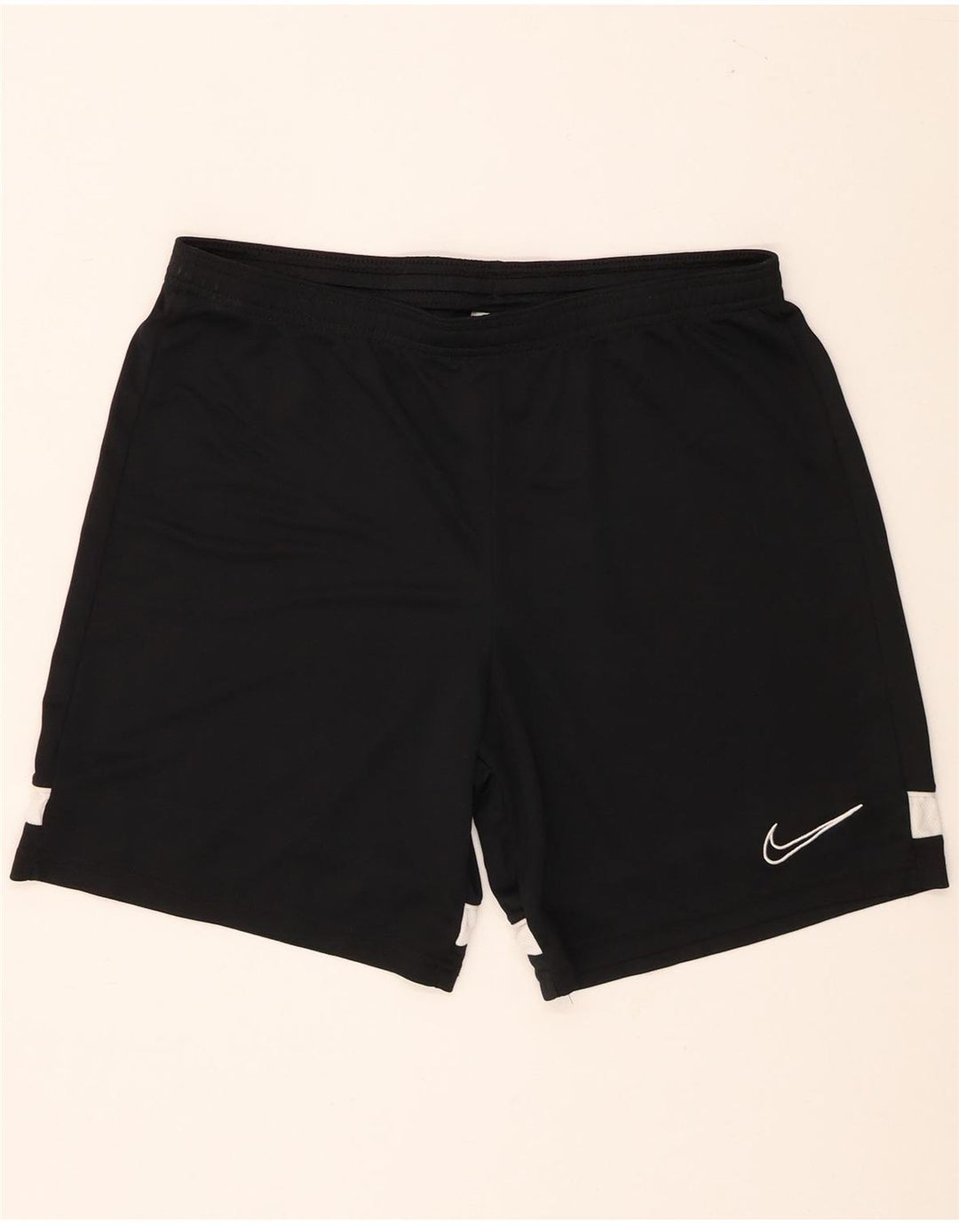 Nike - Pantalones cortos deportivos Dri Fit para hombre, poliéster color block, talla grande, color negro