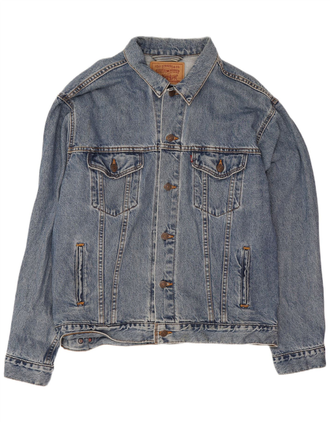 Levi's Chaqueta vaquera para hombre UK 40 Algodón azul grande