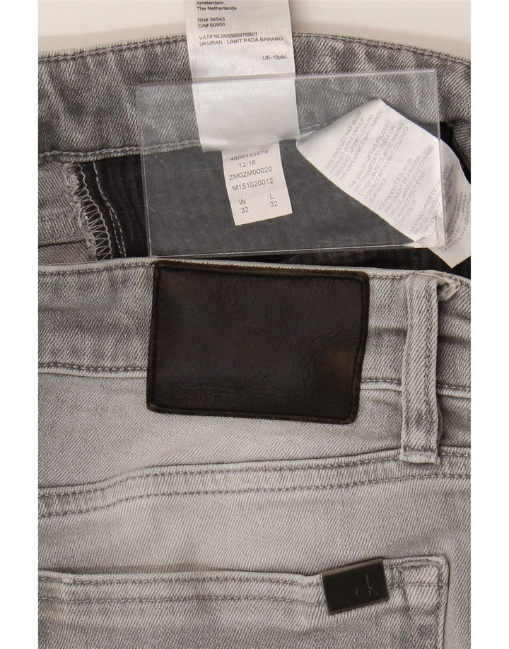 Calvin Klein Jeans ajustados para hombre W32 L32 Algodón gris
