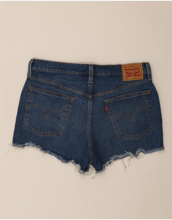 Levi's Mujer 501 Shorts Vaqueros W29 Algodón Azul Medio