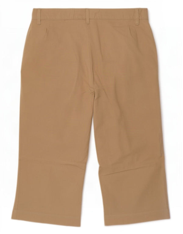 Marks & Spencer Bermudas de cintura alta para mujer UK 46 Large W34 Beige