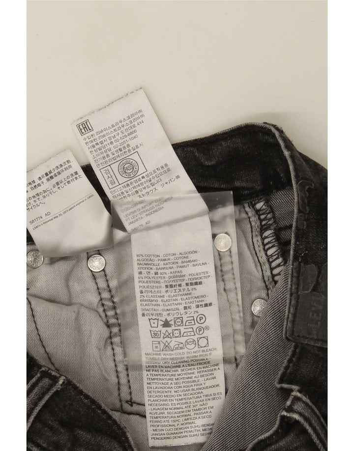 Levi's Hombre 511 Slim Jeans W30 L32 Algodón Gris