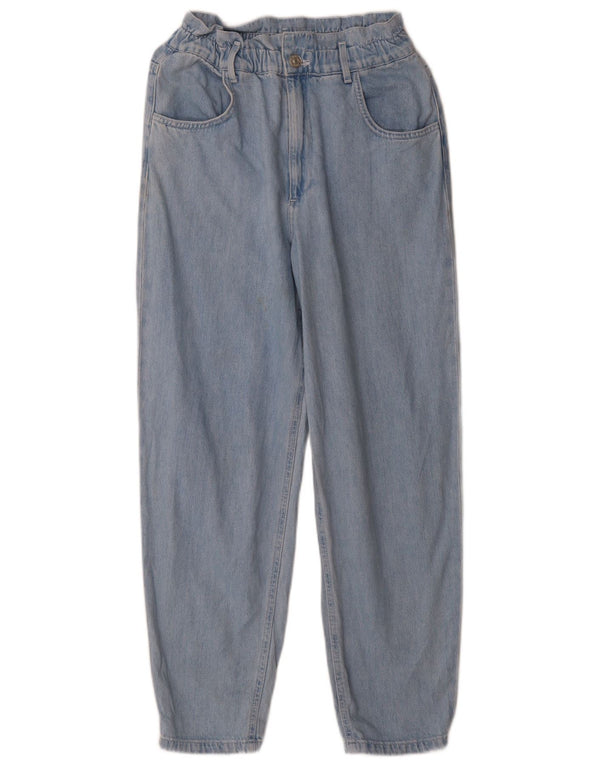 Zara Jeans Cónicos De Cintura Alta Para Mujer EU 36 XS W26 L28 Algodón Azul