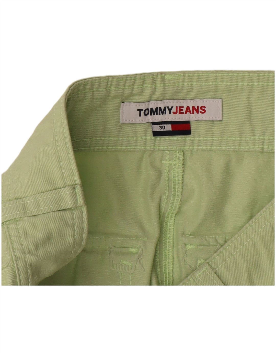Shorts Chinos Tommy Hilfiger Mujer W30 Verde Medio
