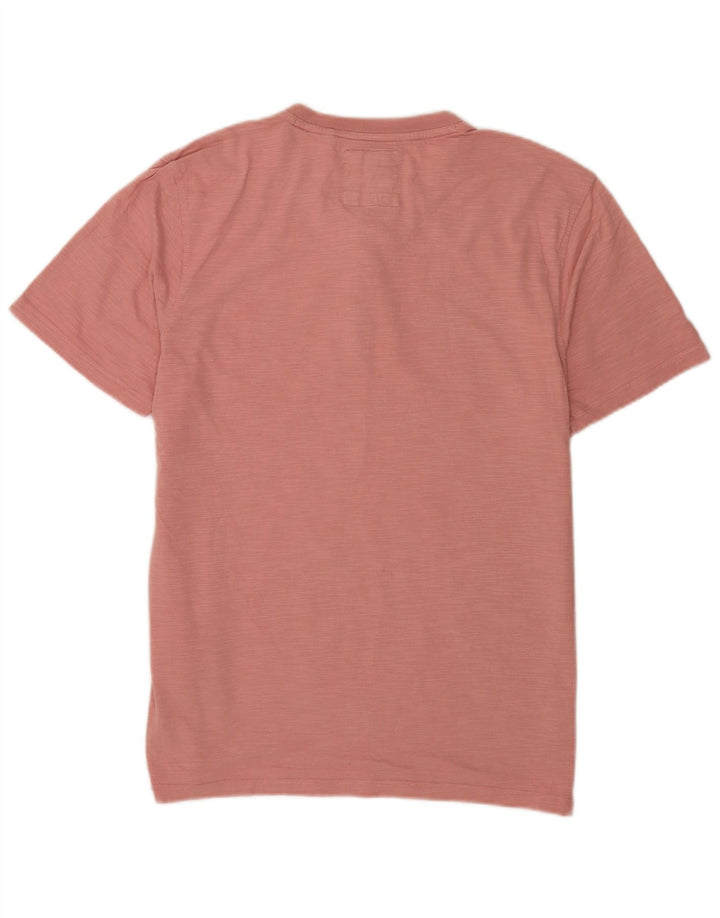 Camiseta para hombre Fat Face Top grande de algodón rosa