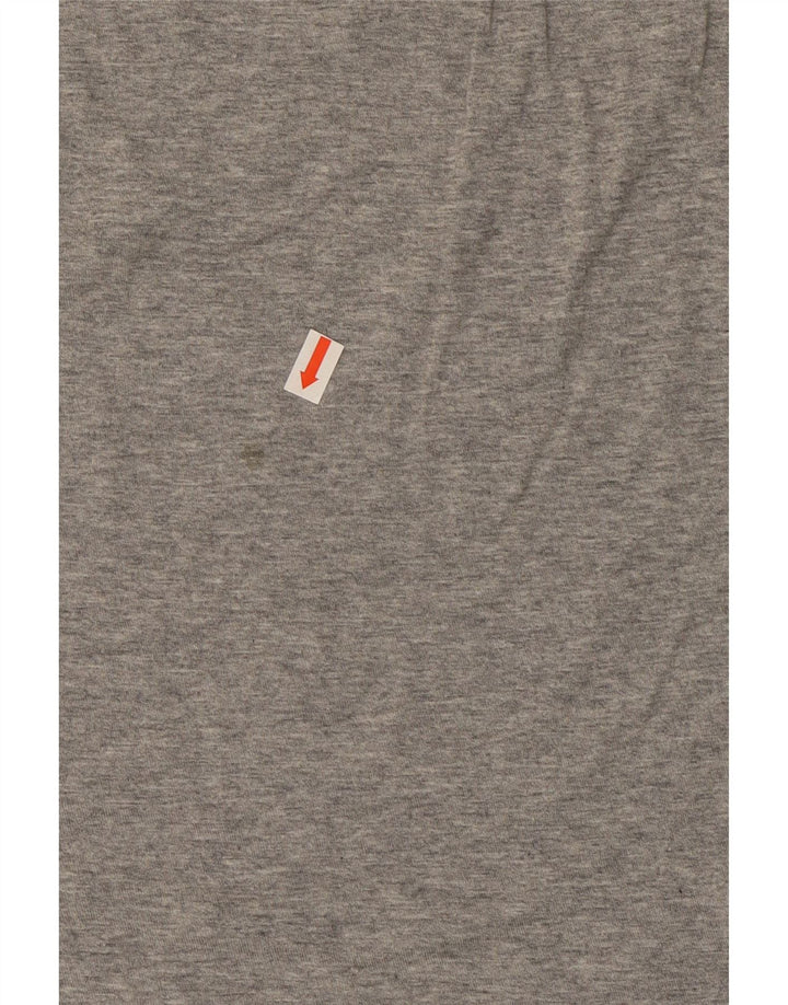 Nike Camiseta sin mangas de corte atlético para hombre, talla pequeña, gris moteado