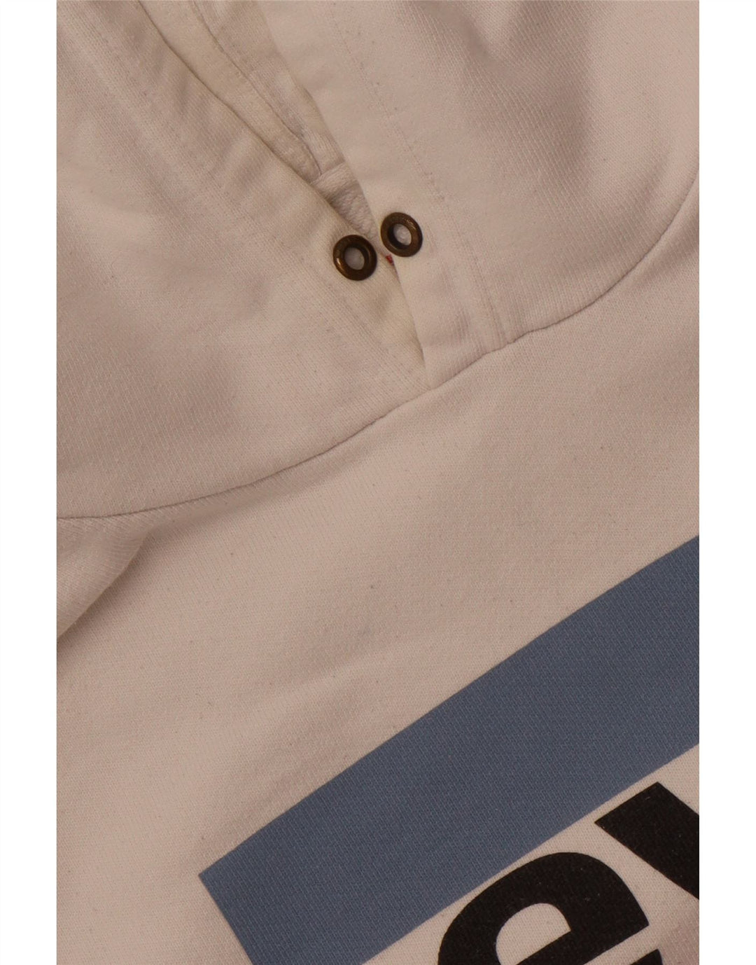 Levi's Jersey con capucha gráfica para hombre de algodón blanco grande