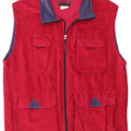 MC Kee's Chaqueta tipo chándal de terciopelo sin mangas para hombre, talla grande, color rosa