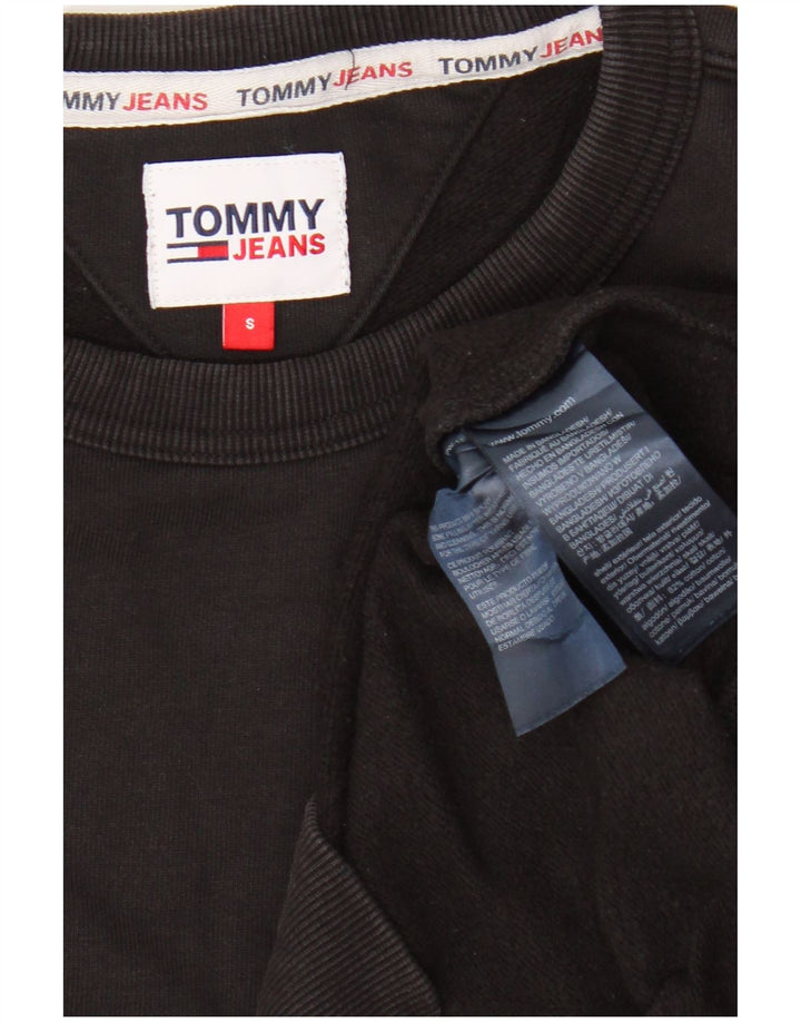 Tommy Hilfiger Sudadera Gráfica para Hombre Jersey Pequeño Algodón Negro