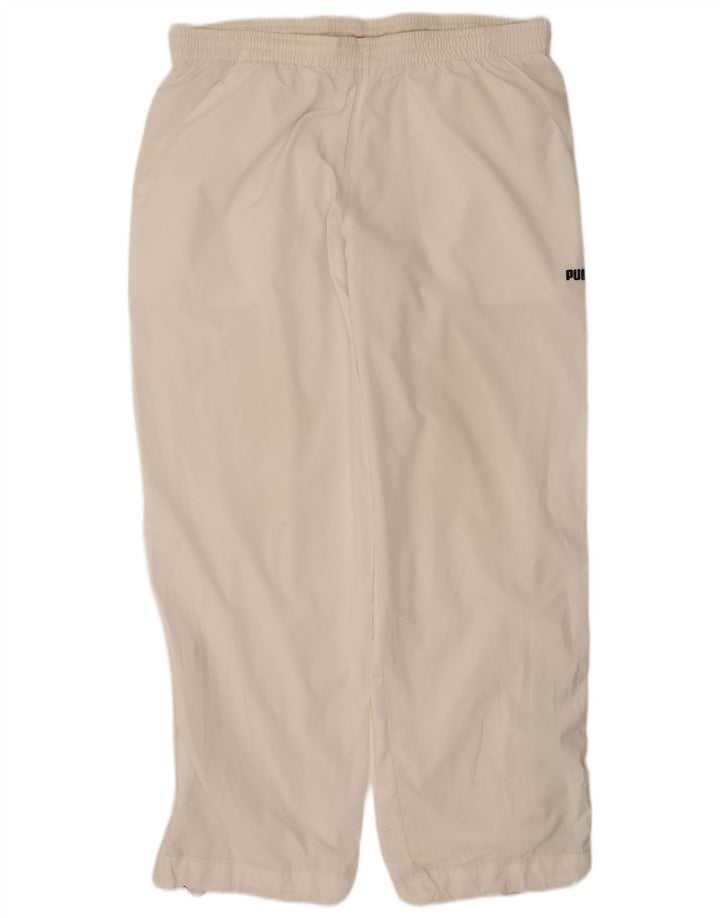 Puma - Pantalón de chándal para hombre, talla grande, color blanco