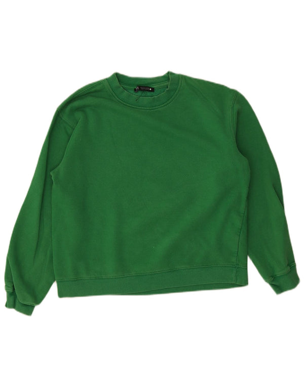 Zara Womens Sweatshirt Jumper UK 10 Small Green
