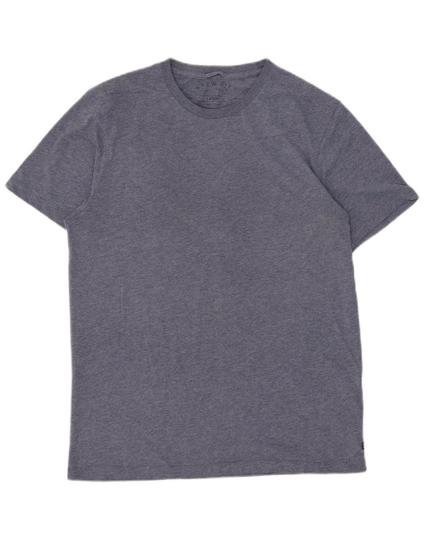 Vintage camiseta para hombre Top grande algodón azul
