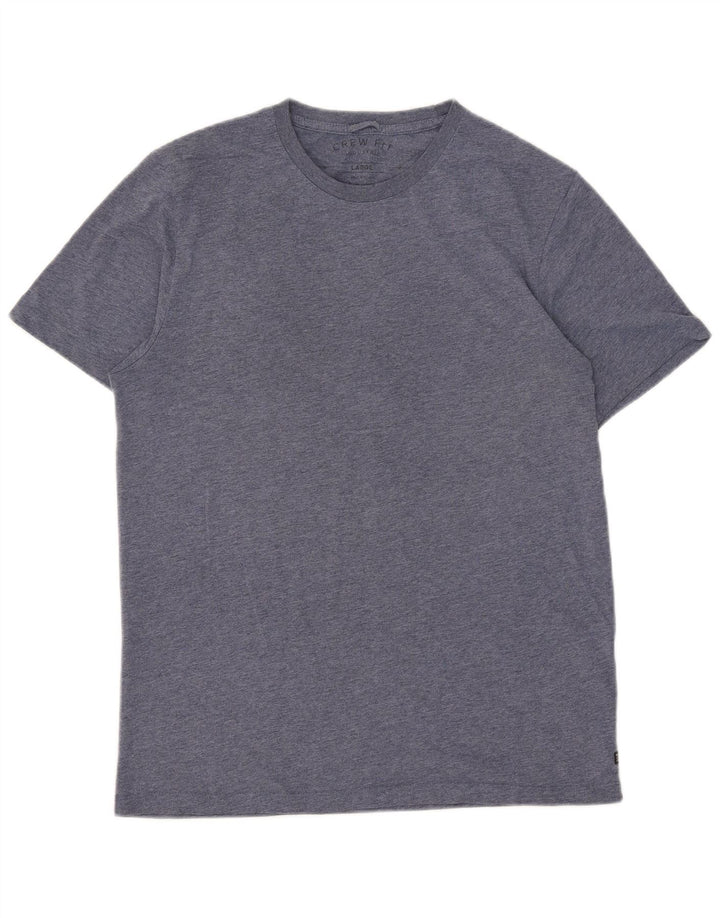 Vintage camiseta para hombre Top grande algodón azul