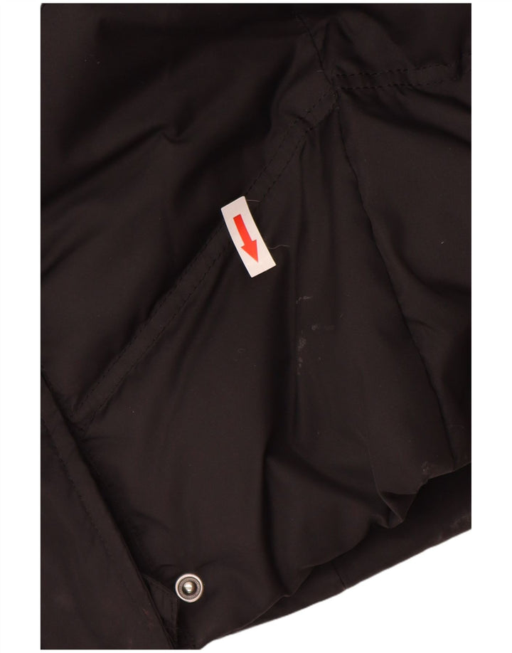 Esprit Abrigo acolchado con capucha para mujer UK 40 Mediano Poliéster negro