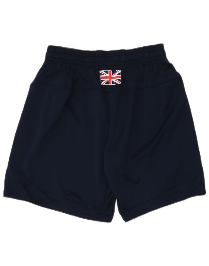 Adidas Pantalones cortos deportivos gráficos para hombre Poliéster azul marino medio