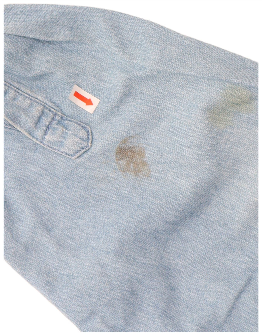 JOHN BANER Camisa vaquera para hombre 3XL Algodón azul