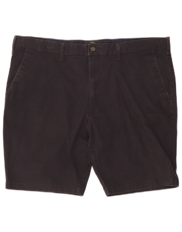 Marks & Spencer Pantalones cortos chinos para hombre W40 XL Algodón negro