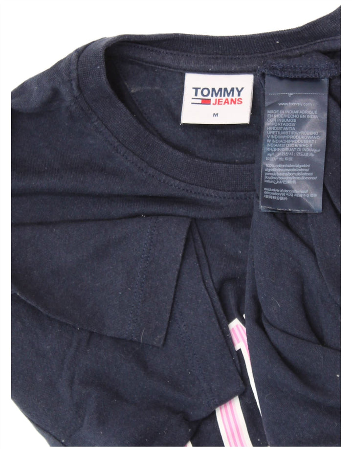 TOMMY HILFIGER Camiseta gráfica para mujer Top UK 44 Algodón azul marino mediano