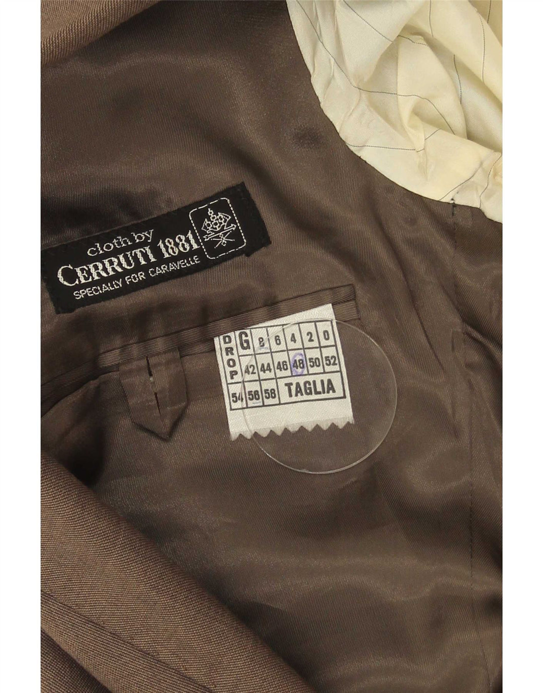 Cerruti 1881 Chaqueta tipo blazer de 2 botones para hombre IT 48 Marrón medio