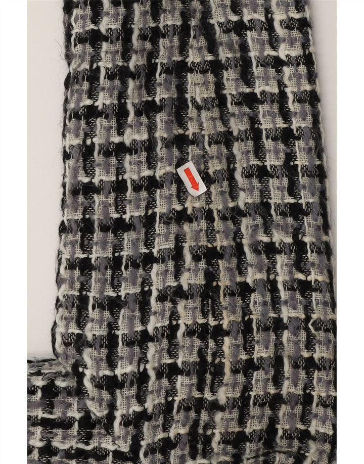 PACO Womens 3 Button Blazer Jacket UK 10 Small Black Check Acrylic Vintage Paco and Second-Hand Paco from Messina Hembry 