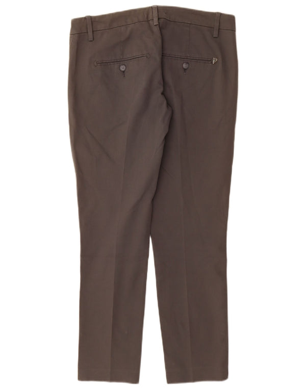 DONDUP Pantalón chino slim fit para mujer W28 L28 Algodón gris