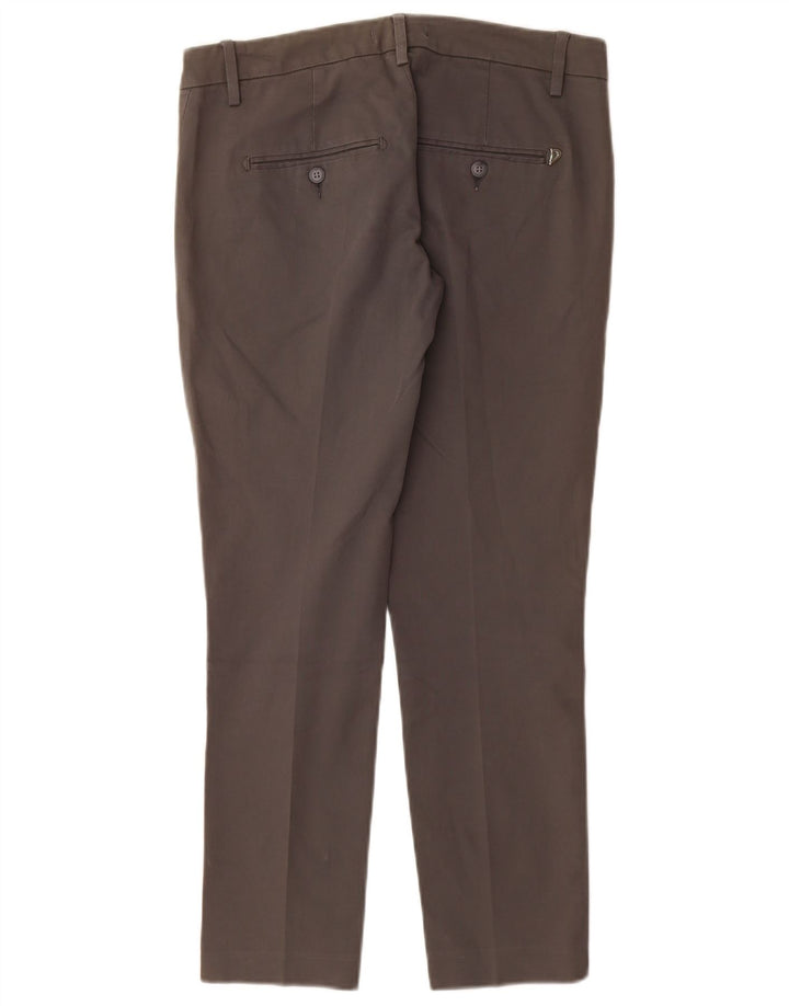 DONDUP Pantalón chino slim fit para mujer W28 L28 Algodón gris