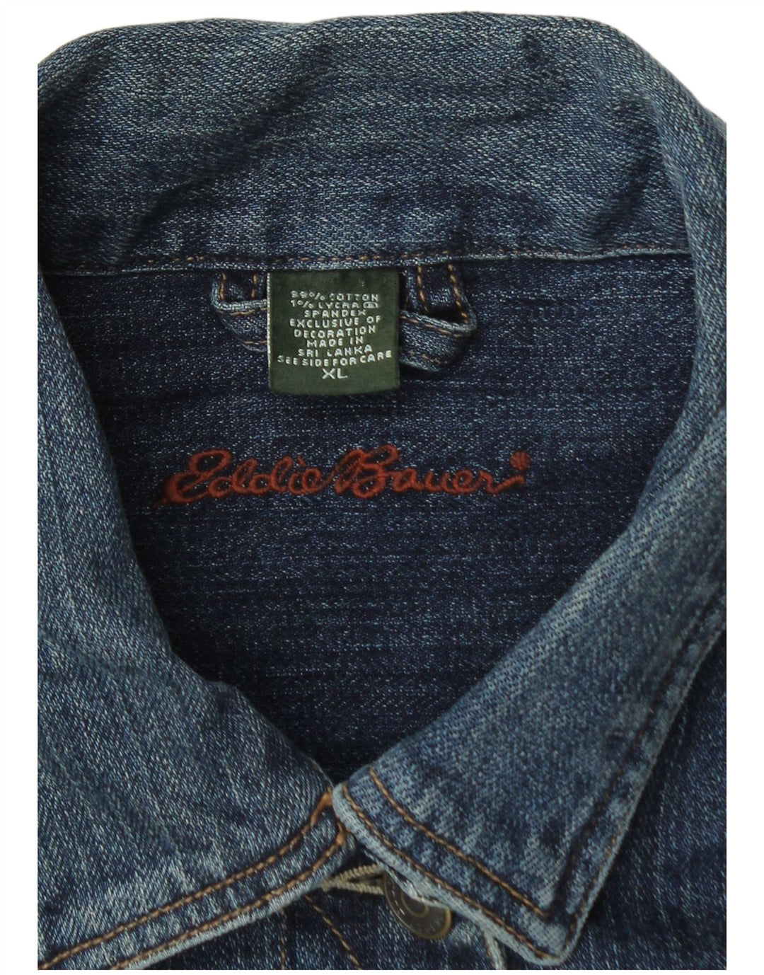 Eddie Bauer Chaqueta vaquera para mujer UK 18 XL Algodón azul marino