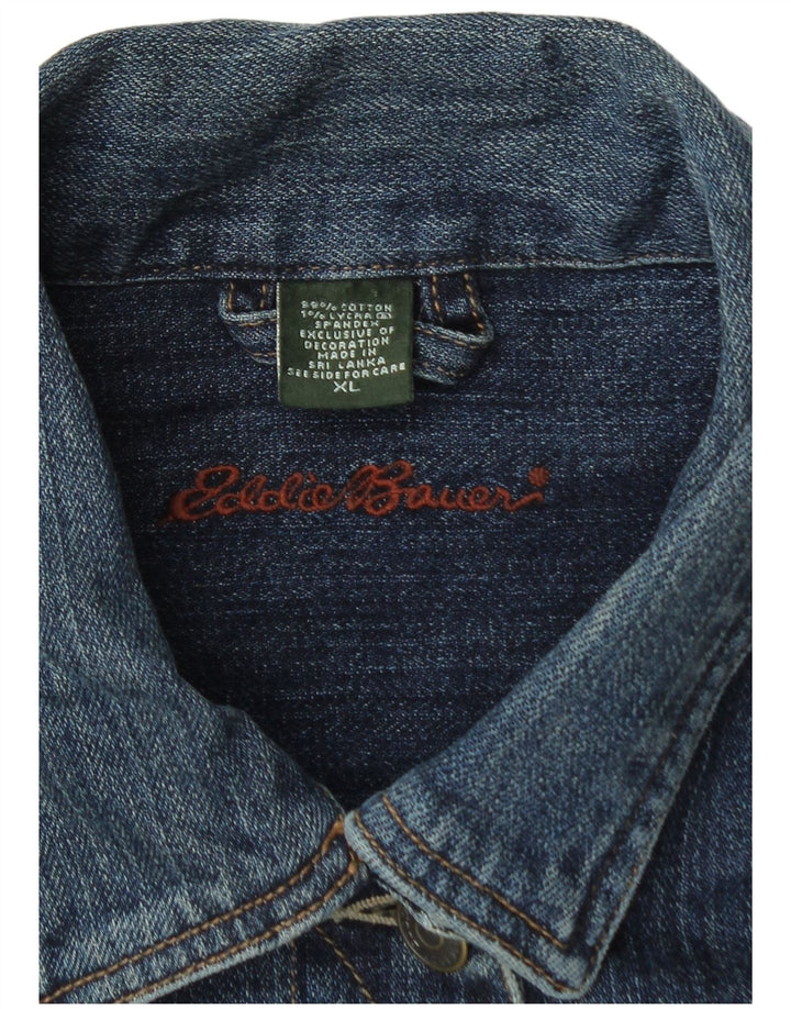 Eddie Bauer Chaqueta vaquera para mujer UK 18 XL Algodón azul marino