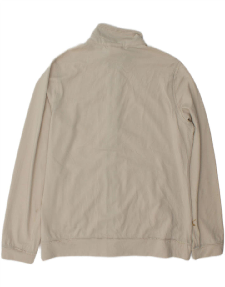 Champion Mujer Easy Fit Graphic Chándal Top Chaqueta Grande Beige