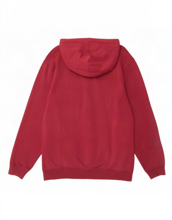 Vans Sudadera con capucha y cremallera para mujer UK 46 Large Borgoña Algodón