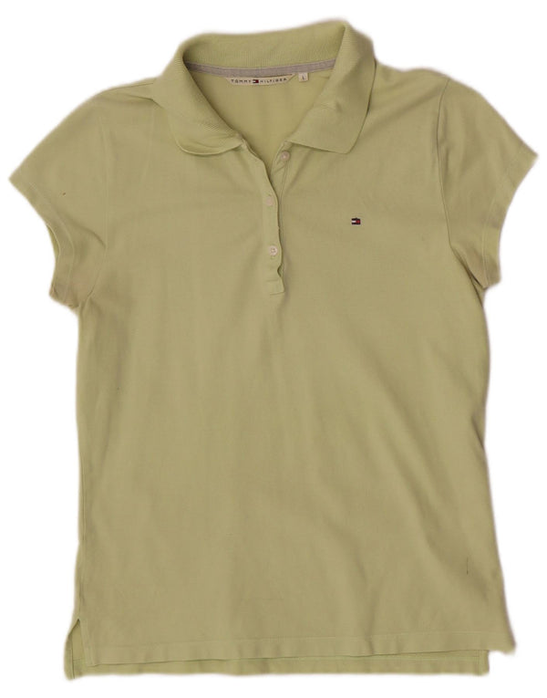 Tommy Hilfiger Polo para mujer UK 44 Grande Algodón verde