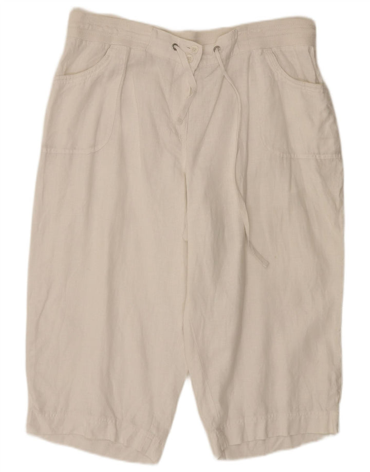 Marks & Spencer Bermudas Autograph para Mujer UK 18 XL W36 Blanco