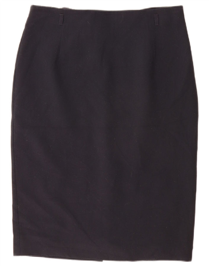 Marks & Spencer Falda lápiz para mujer Reino Unido 44 Grande W32 Poliéster azul marino