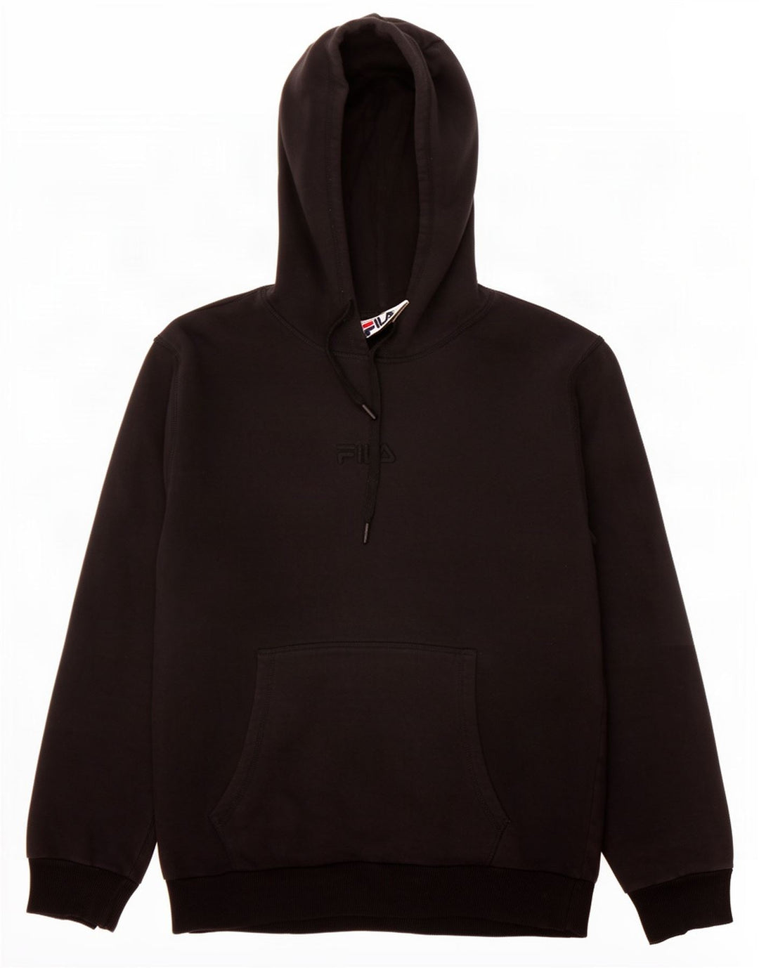 Fila - Sudadera con capucha para hombre, talla grande, color negro