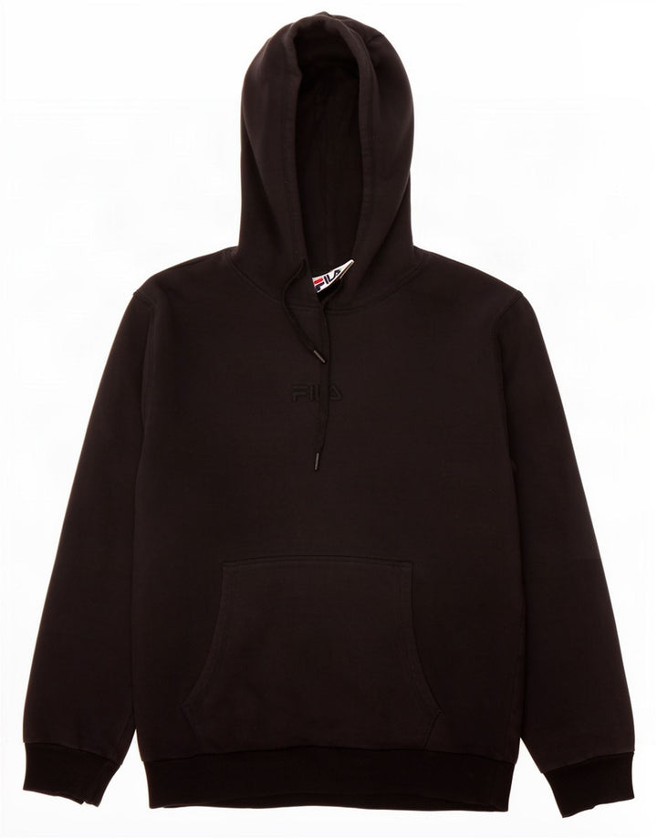 Fila - Sudadera con capucha para hombre, talla grande, color negro
