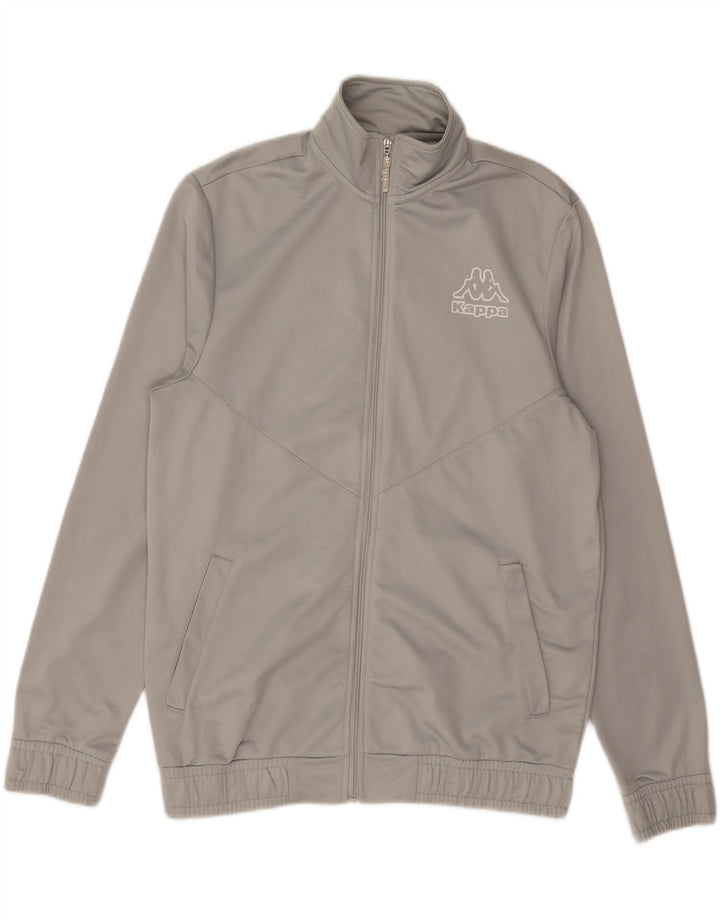 KAPPA Chaqueta superior de chándal para hombre Poliéster gris grande