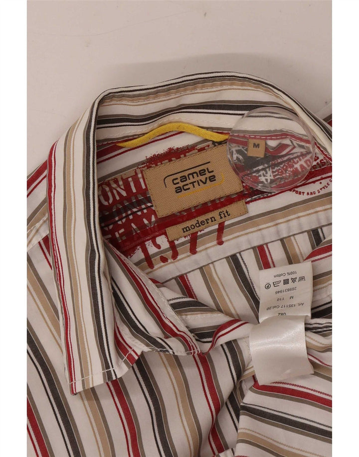 Camisa de manga corta para hombre Camel Active Rayas medianas multicolores