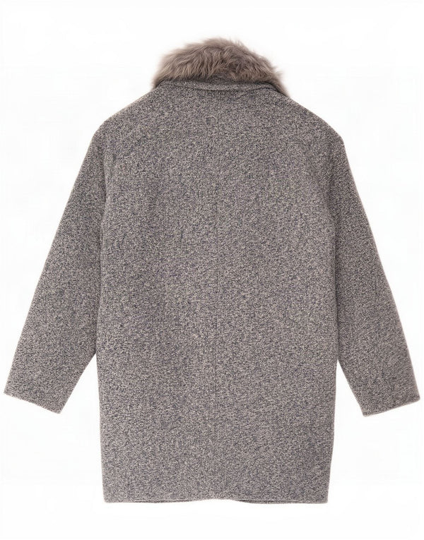 Abrigo extragrande para mujer Oasis UK 6 XS Azul marino moteado